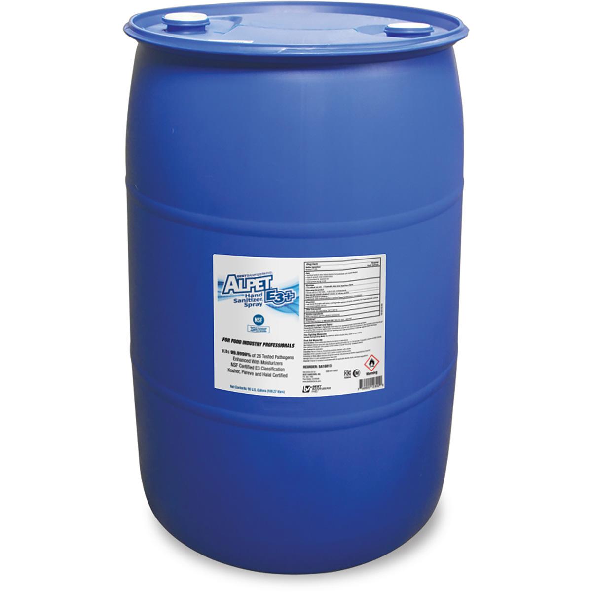 Alpet E3 Plus Hand Sanitizer Spray, 50 gallon drum - E700/50